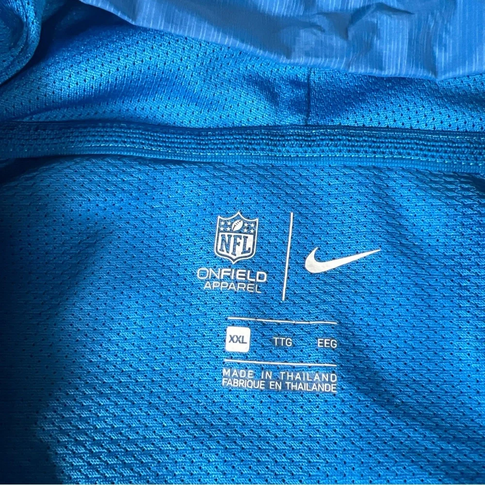 Nike Detroit Lions Jacket Hoodie Mens‎ XXL Nike Coach Issue On Field Full Zip